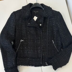 Ann Taylor Black Textured Blazer